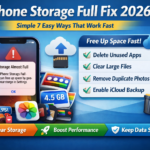 iPhone Storage Full Fix 2026: Simple 7 Easy Ways That Work Fast