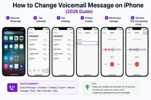 How to Change Voicemail Message on iPhone