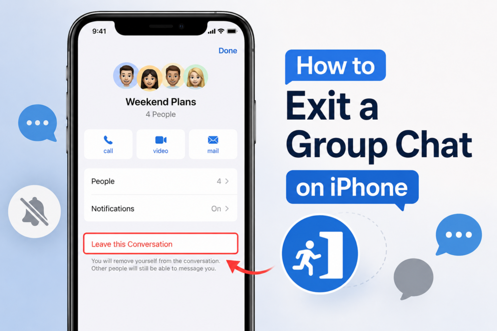How to Exit a Group Chat on iPhone (Every Method Explained)