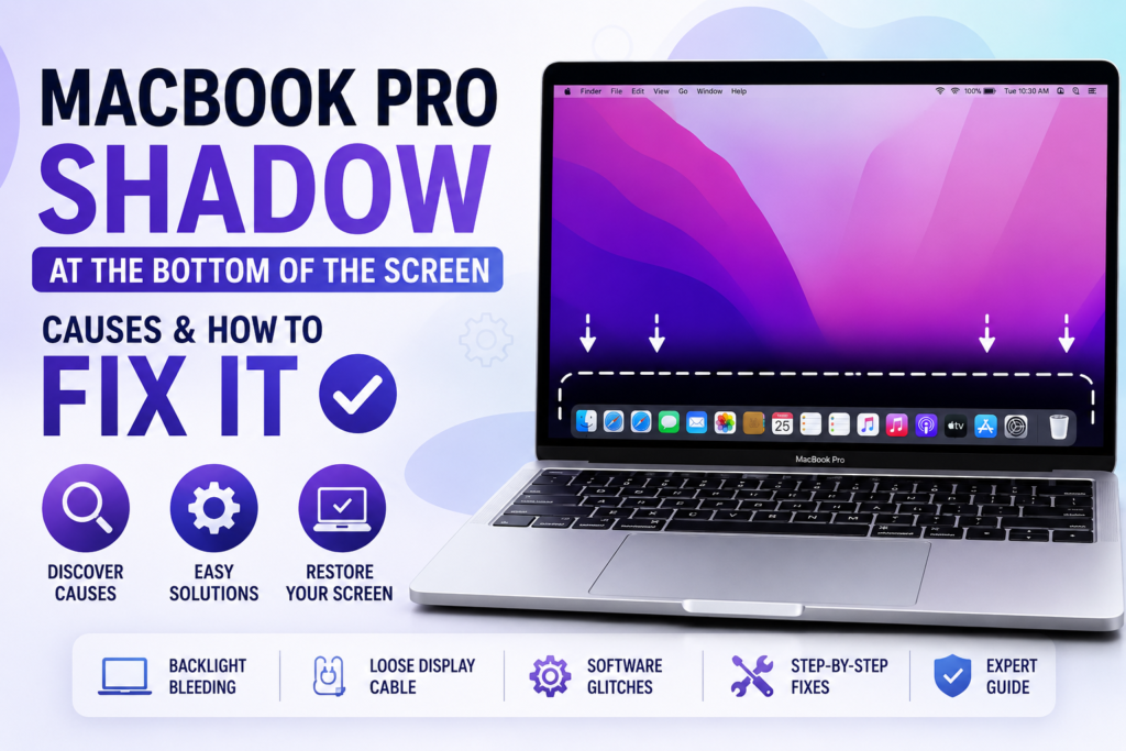 MacBook Pro Shadow at the Bottom of the Screen: Causes and How to Fix It