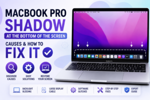 MacBook Pro Shadow at the Bottom of the Screen